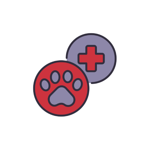 Pet emergency care icon